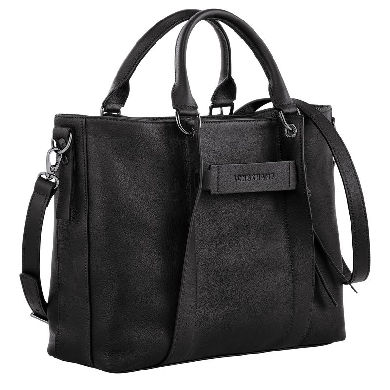Women Longchamp 3D L Handbag Black | Thailand-152NTHAFV
