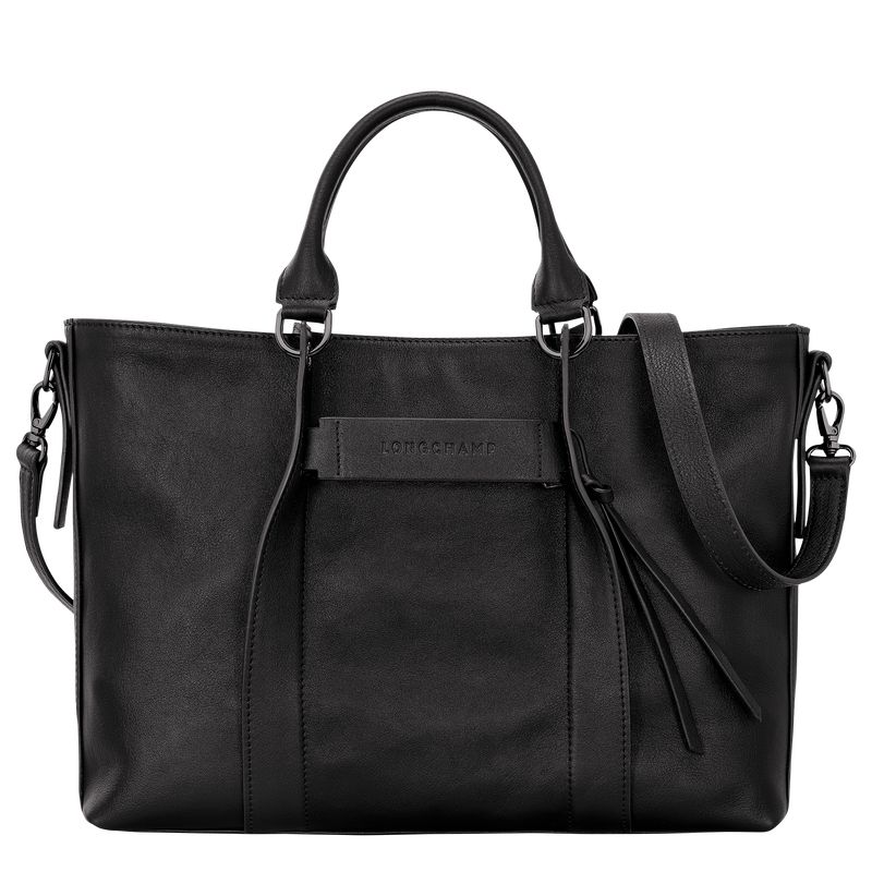 Women Longchamp 3D L Handbag Black | Thailand-152NTHAFV