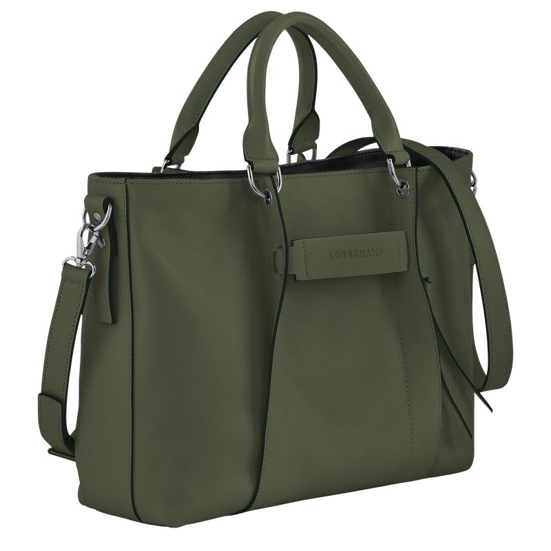 Women Longchamp 3D L Handbag Khaki | Thailand-763CGMAHV