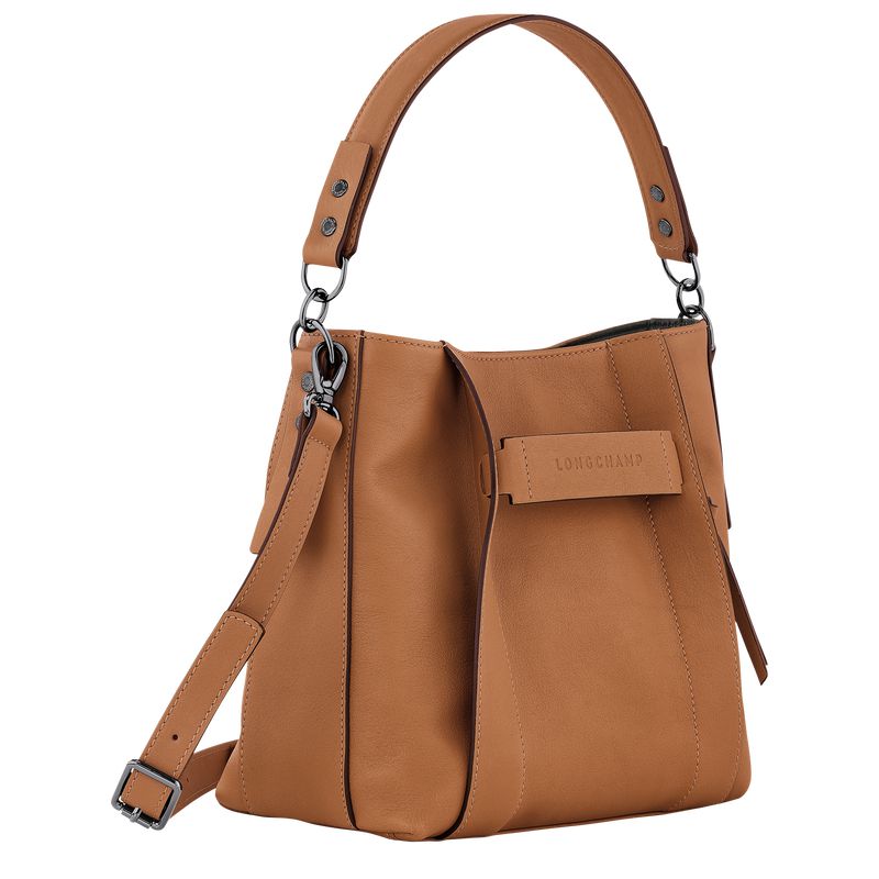 Women Longchamp 3D S Crossbody Bag Beige | Thailand-703AFNDYX