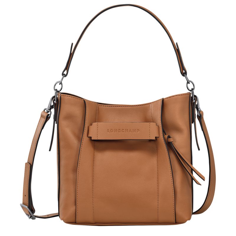 Women Longchamp 3D S Crossbody Bag Beige | Thailand-703AFNDYX