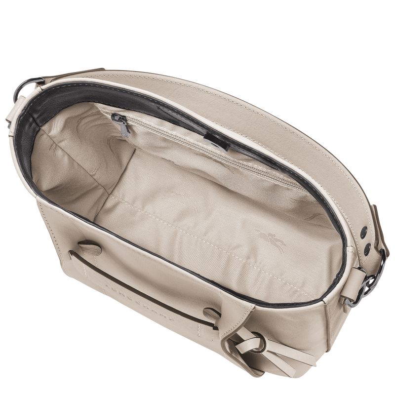 Women Longchamp 3D S Crossbody Bag Beige | Thailand-579KXCWLO