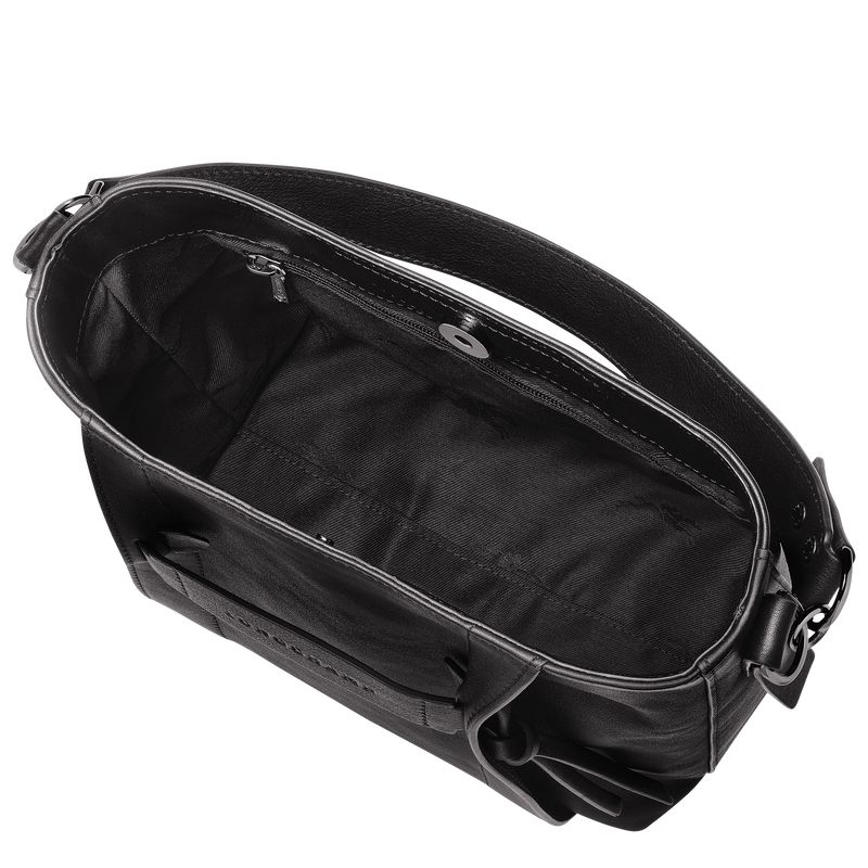 Women Longchamp 3D S Crossbody Bag Black | Thailand-584CPMEVY