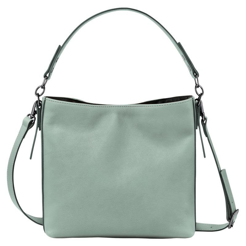 Women Longchamp 3D S Crossbody Bag Blue Green | Thailand-857NKFGYL