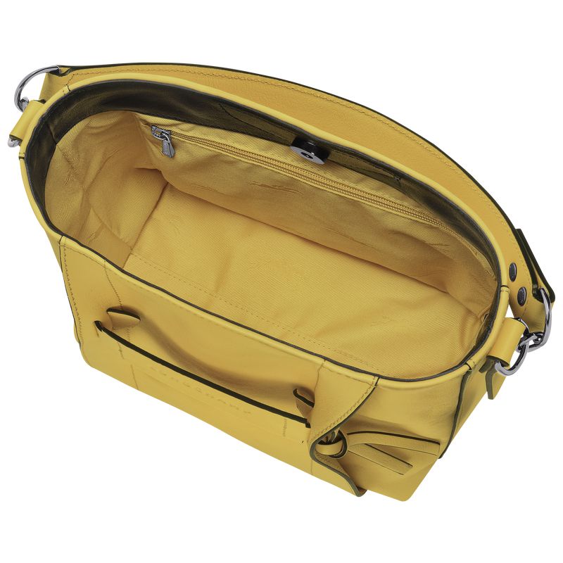 Women Longchamp 3D S Crossbody Bag Yellow | Thailand-673XZYLIS