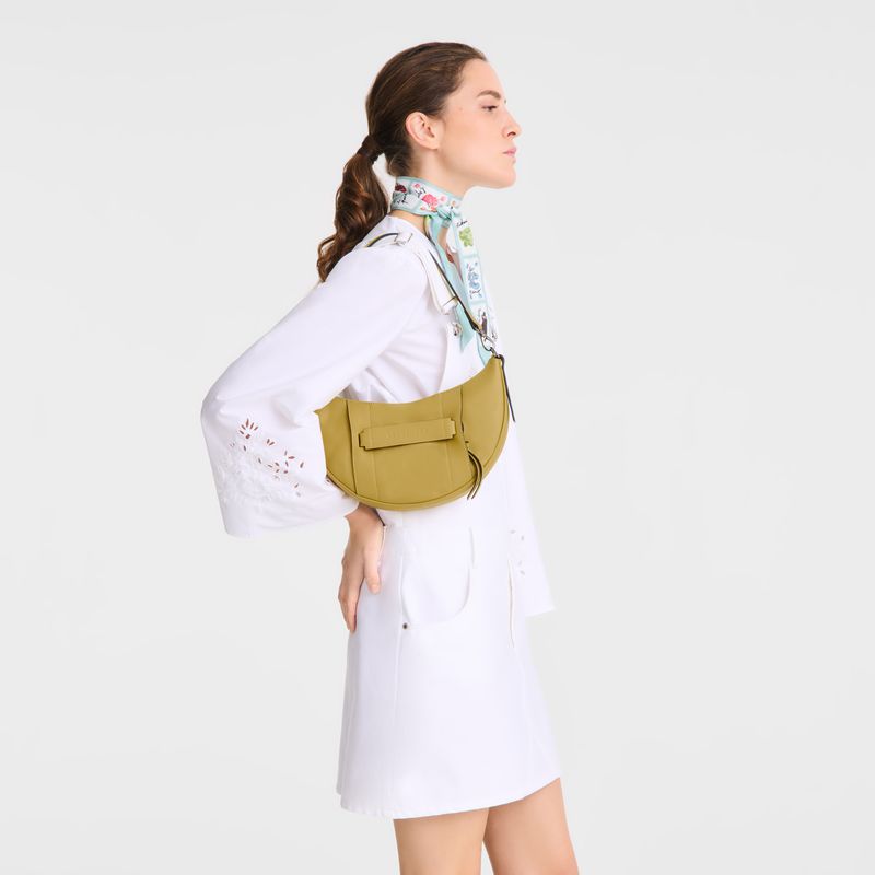 Women Longchamp 3D S Crossbody Bag Yellow | Thailand-471JKDZSL