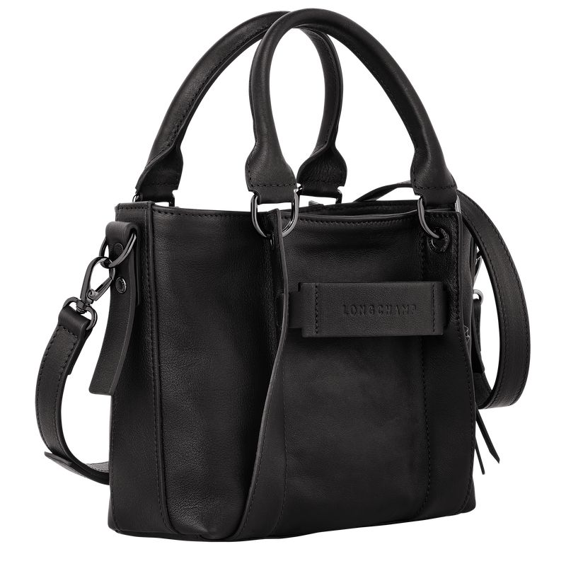 Women Longchamp 3D S Handbag Black | Thailand-928CKOYTJ