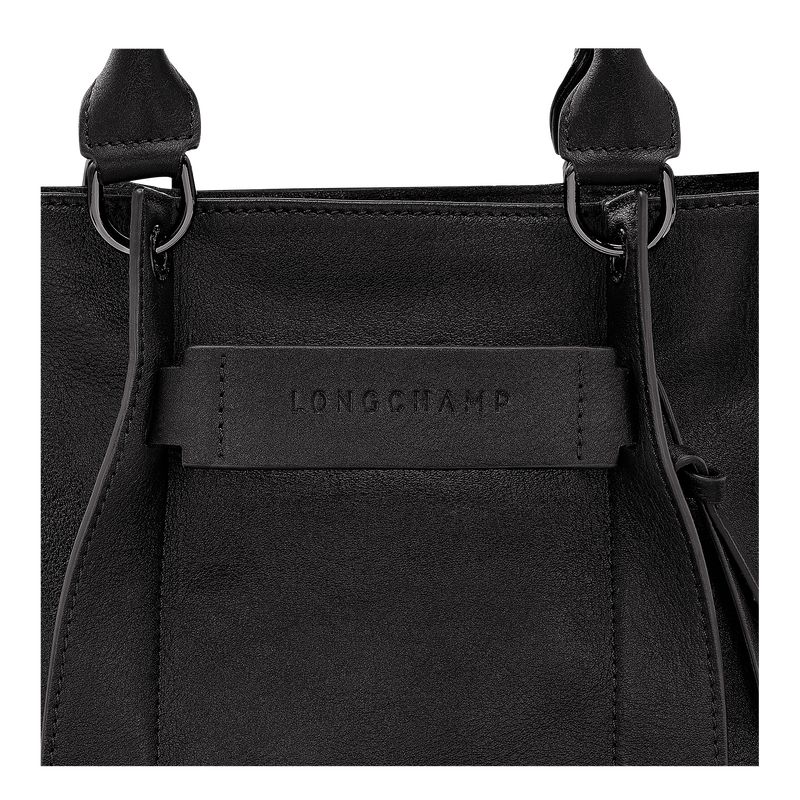Women Longchamp 3D S Handbag Black | Thailand-928CKOYTJ
