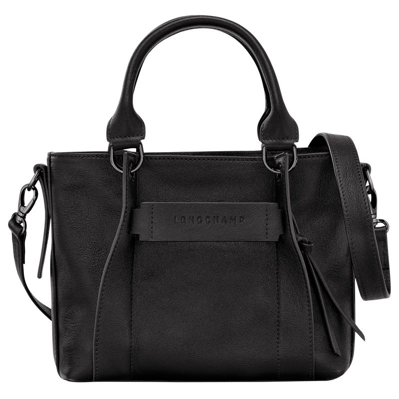 Women Longchamp 3D S Handbag Black | Thailand-928CKOYTJ