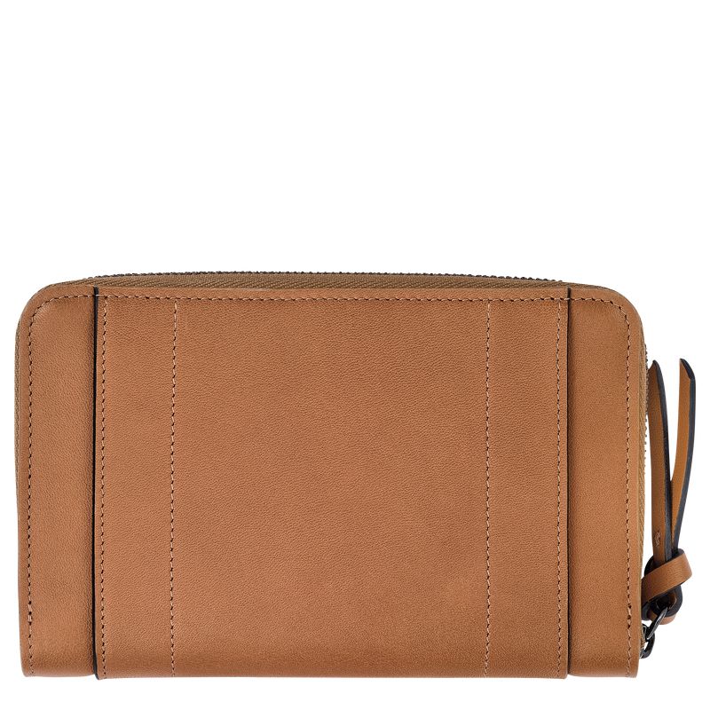 Women Longchamp 3D Wallet Beige | Thailand-287RIPJSA