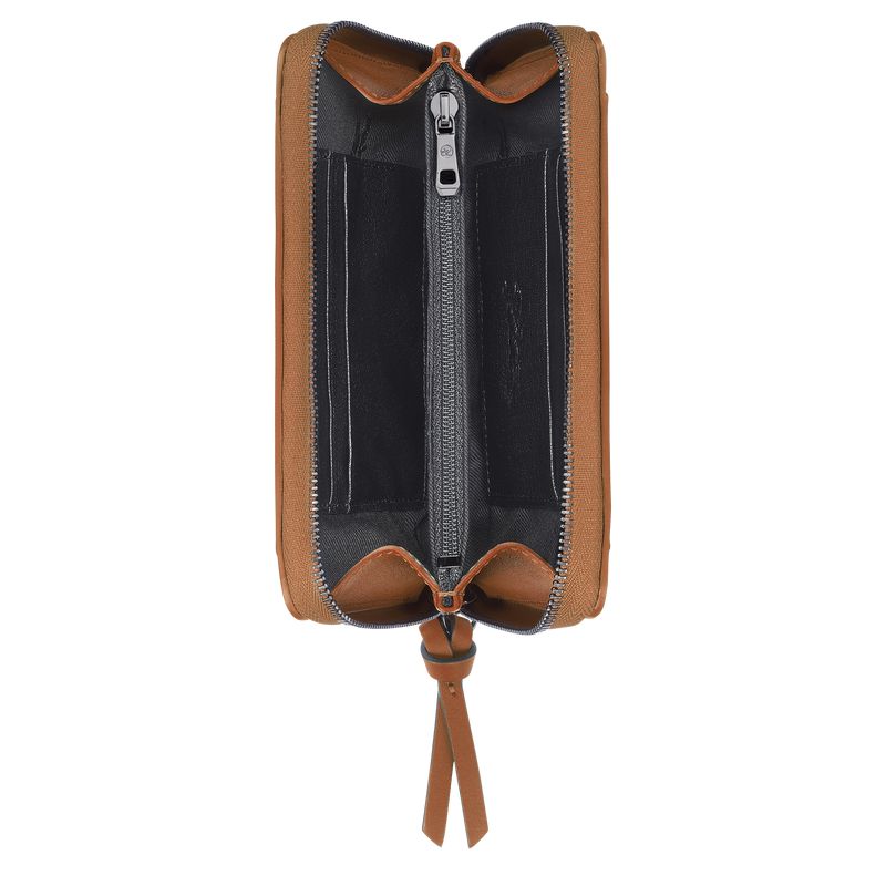 Women Longchamp 3D Wallet Beige | Thailand-287RIPJSA