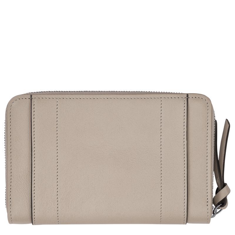 Women Longchamp 3D Wallet Beige | Thailand-397EAGPHL