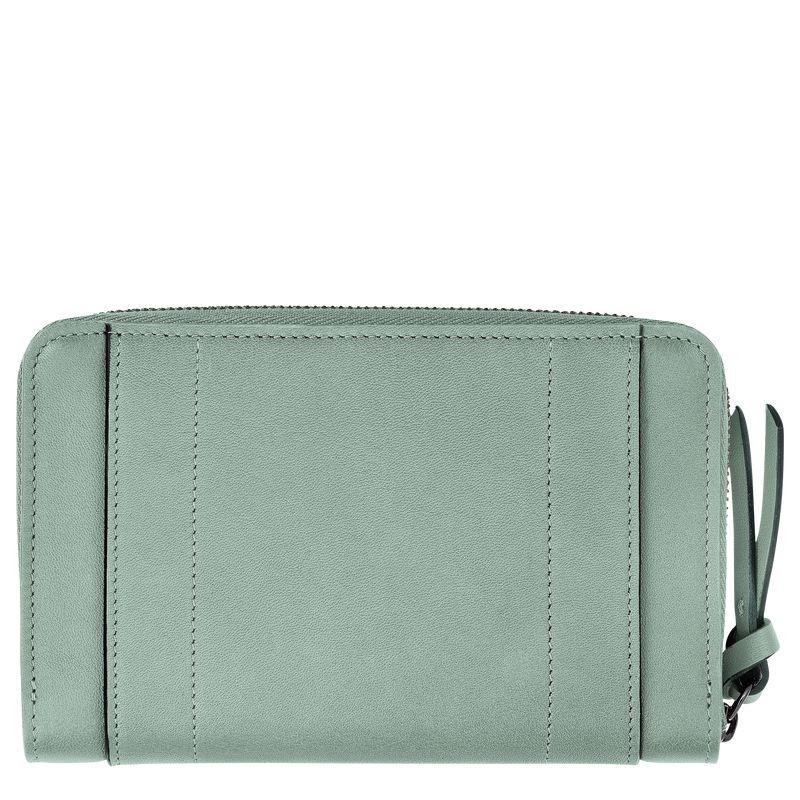 Women Longchamp 3D Wallet Blue Green | Thailand-894YEXVZH
