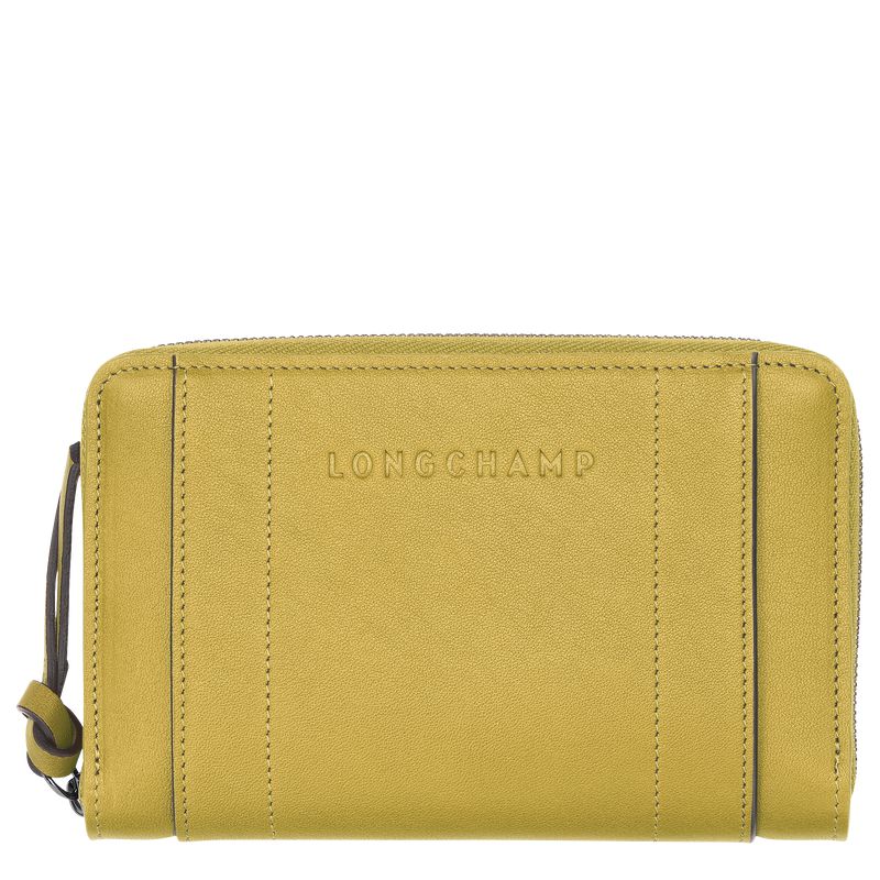 Women Longchamp 3D Wallet Yellow | Thailand-324AJCBGW