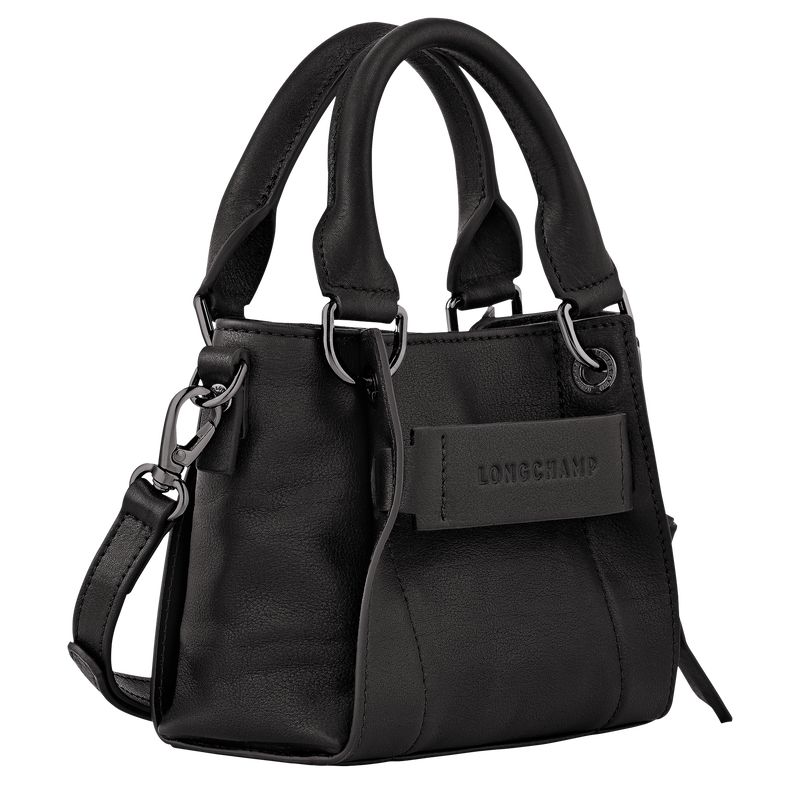 Women Longchamp 3D Xs Handbag Black | Thailand-310BKMLFR