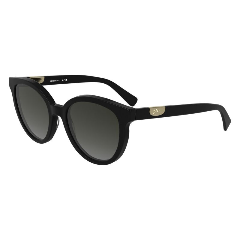 Women Longchamp Acetate Sunglasses Black | Thailand-197FNYABU