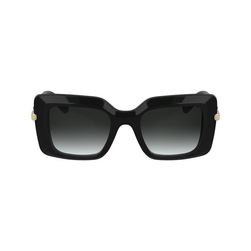 Women Longchamp Acetate Sunglasses Black | Thailand-925DAZTHE