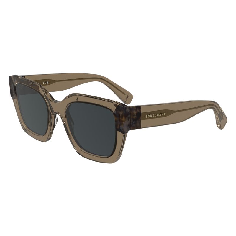 Women Longchamp Acetate Sunglasses Brown | Thailand-162XKMOFT