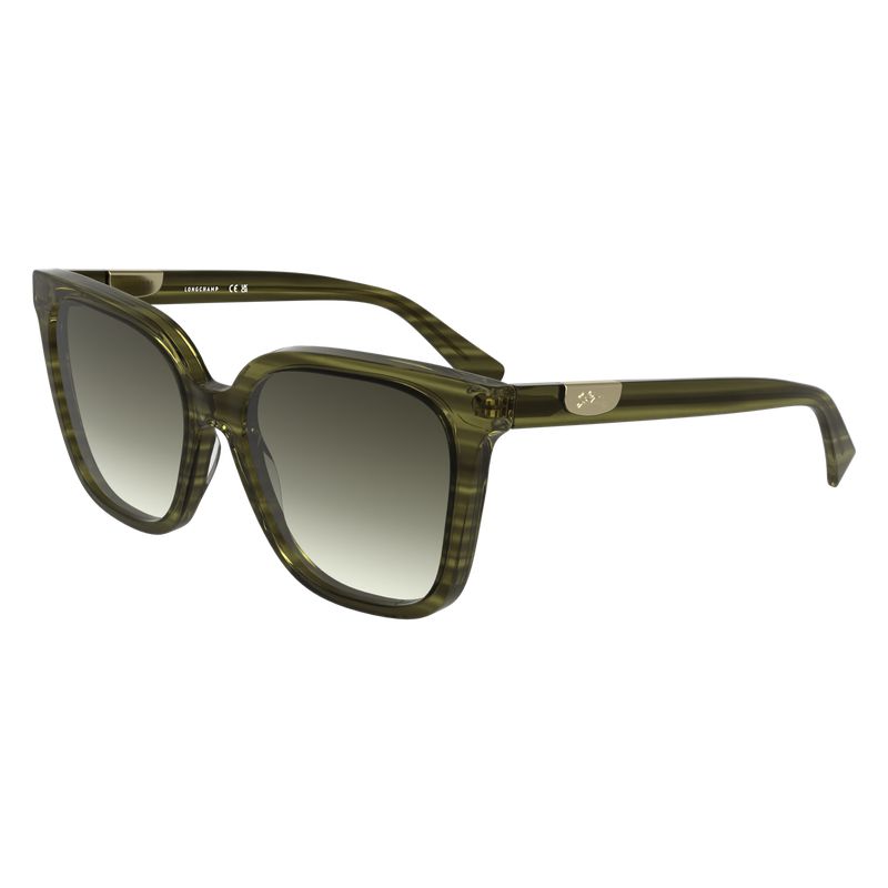 Women Longchamp Acetate Sunglasses Green | Thailand-271RIMHEO