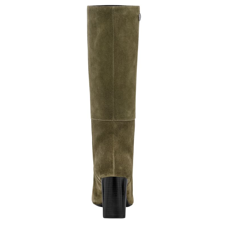 Women Longchamp Allure Heel Boots Khaki | Thailand-937CGPWEN