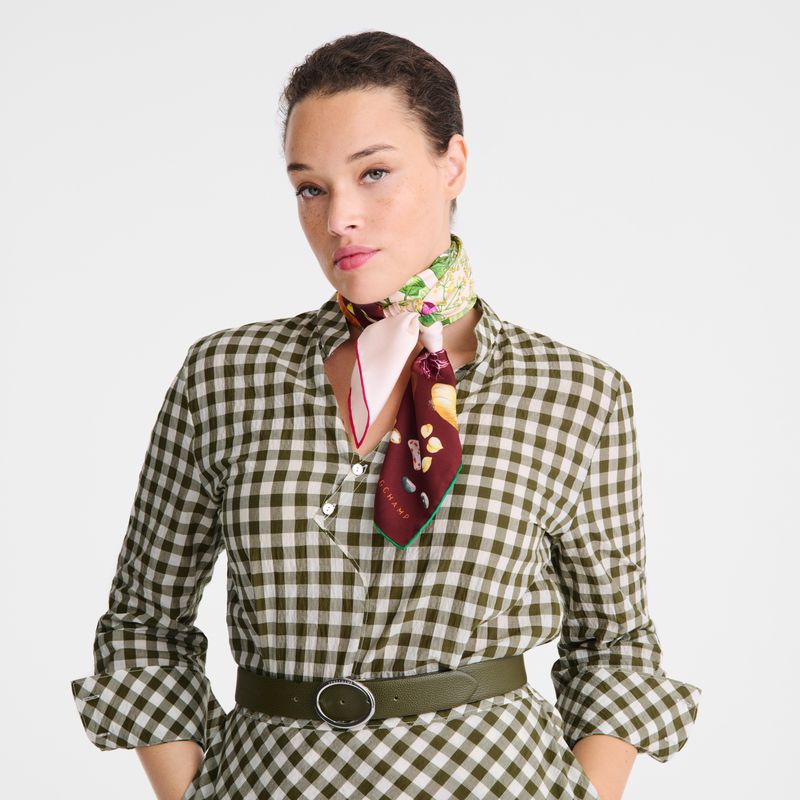 Women Longchamp Beyond The Garden 90 Scarf Multicolor | Thailand-024VPWHEL