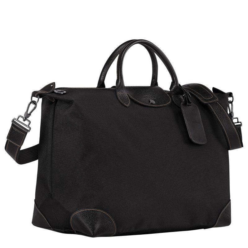 Women Longchamp Boxford L Travel Bag Black | Thailand-107UVKRLZ