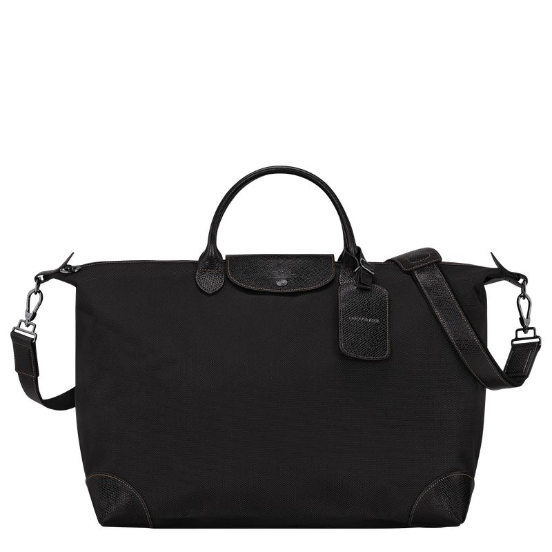 Women Longchamp Boxford L Travel Bag Black | Thailand-107UVKRLZ