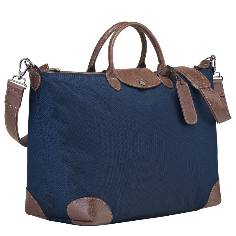 Women Longchamp Boxford L Travel Bag Blue | Thailand-705FOLQWX