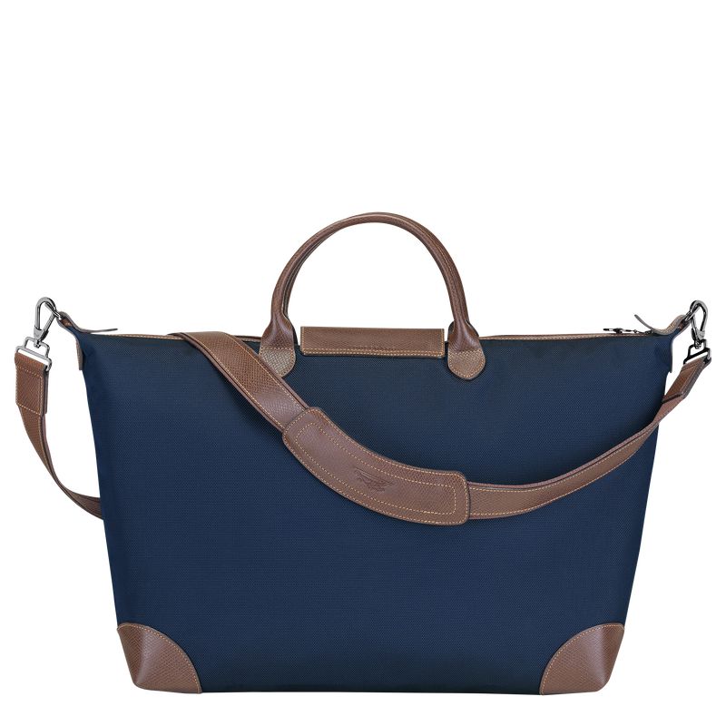 Women Longchamp Boxford L Travel Bag Blue | Thailand-705FOLQWX