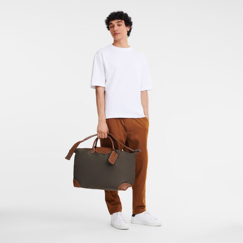 Women Longchamp Boxford L Travel Bag Brown | Thailand-018LZYWVS
