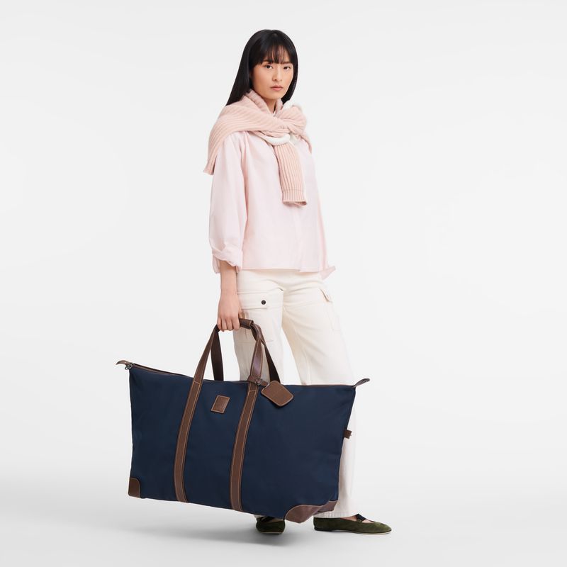 Women Longchamp Boxford Xl Travel Bag Blue | Thailand-546OUPXNV