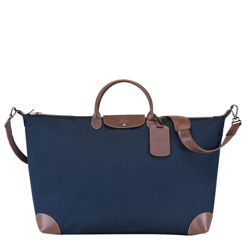 Women Longchamp Boxford Xl Travel Bag Blue | Thailand-649NVIDXZ