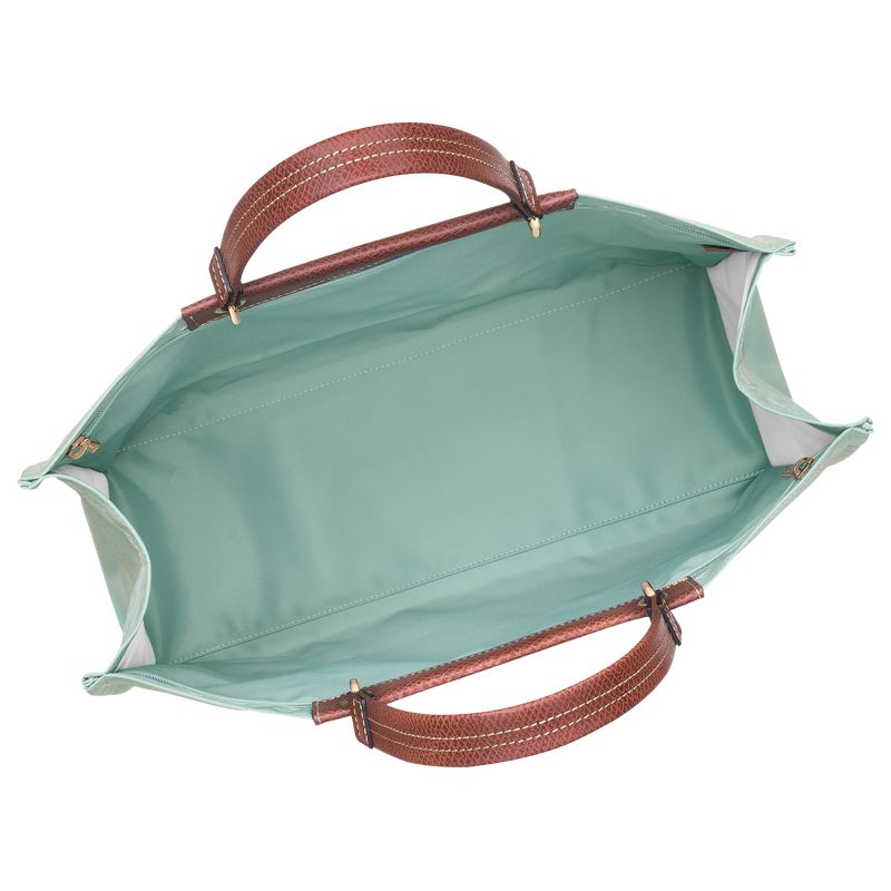 Women Longchamp Cabas L Tote Bag Blue Green | Thailand-613CUOXSD