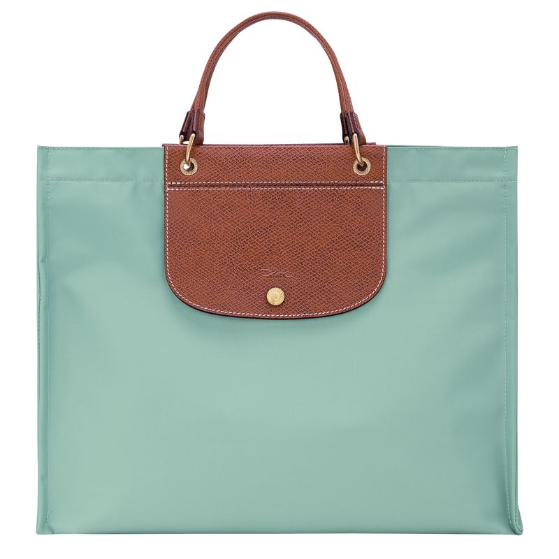 Women Longchamp Cabas L Tote Bag Blue Green | Thailand-613CUOXSD