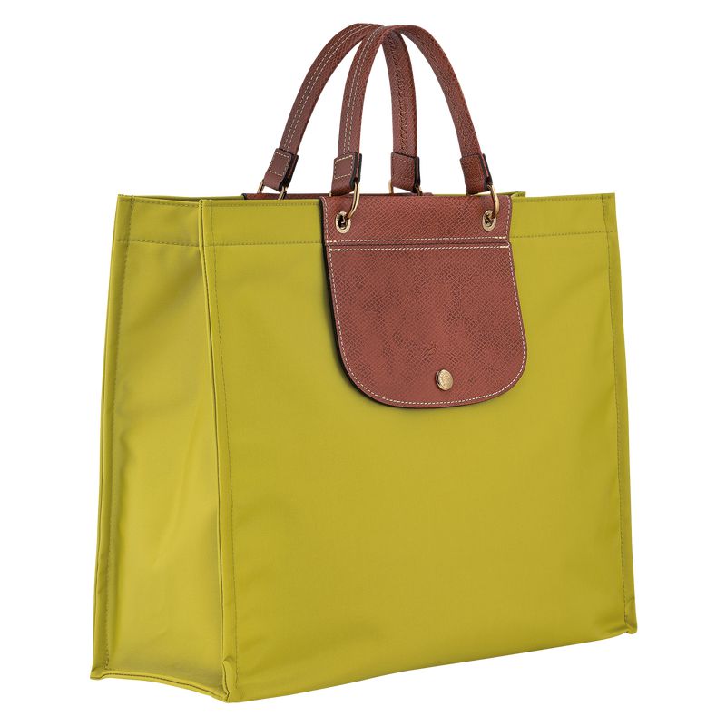 Women Longchamp Cabas L Tote Bag Green | Thailand-581VBDHLG