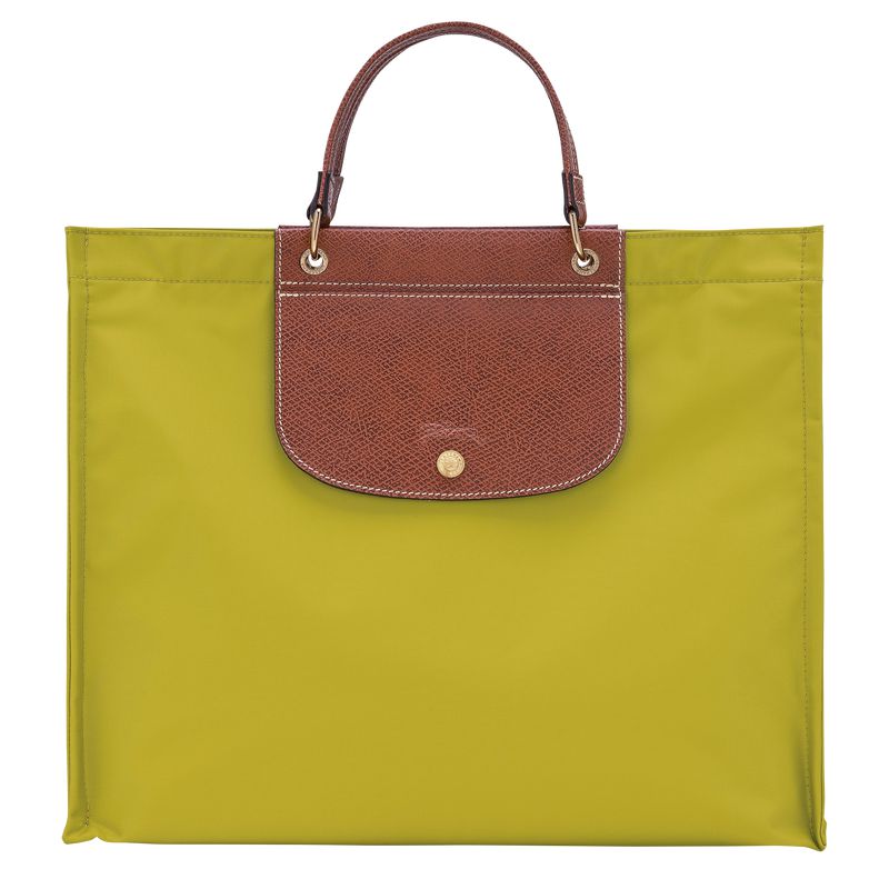Women Longchamp Cabas L Tote Bag Green | Thailand-581VBDHLG