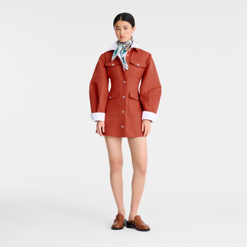 Women Longchamp Canvas Dress Pink | Thailand-592YZTVHP