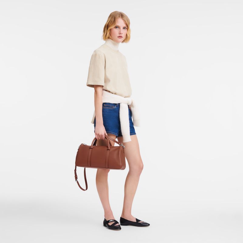 Women Longchamp Daylong L Handbag Brown | Thailand-532YGWQFB