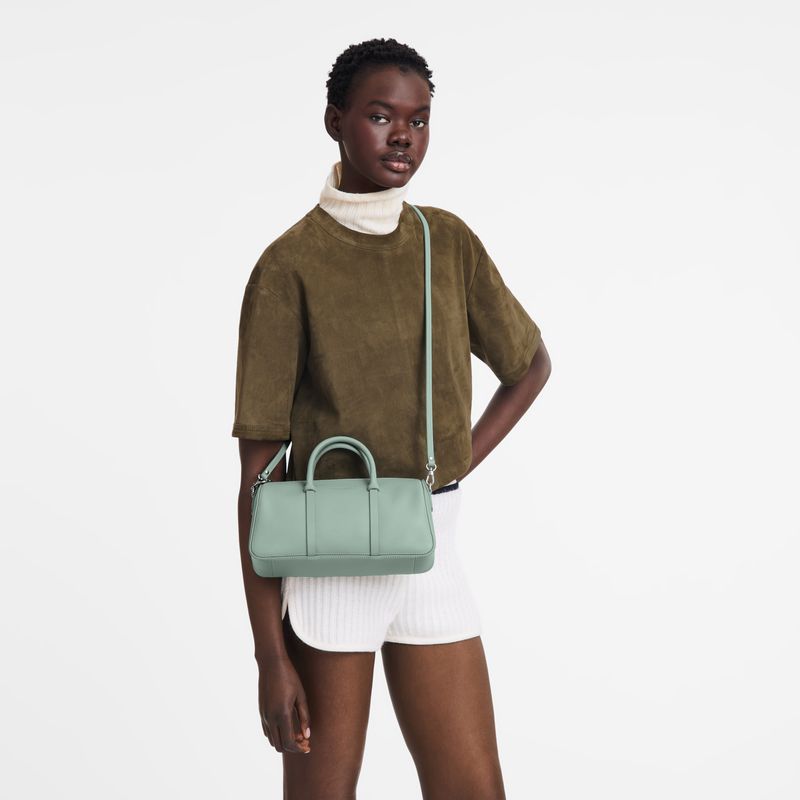 Women Longchamp Daylong M Handbag Blue Green | Thailand-562GVBJCH