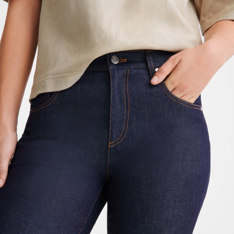 Women Longchamp Denim Jeans Blue | Thailand-160CHDZRT