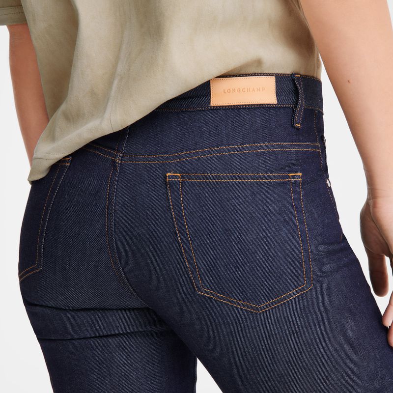 Women Longchamp Denim Jeans Blue | Thailand-160CHDZRT
