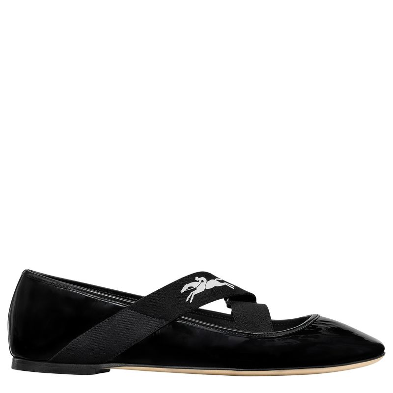 Women Longchamp Energy Ballerinas Black | Thailand-238AYBKFI