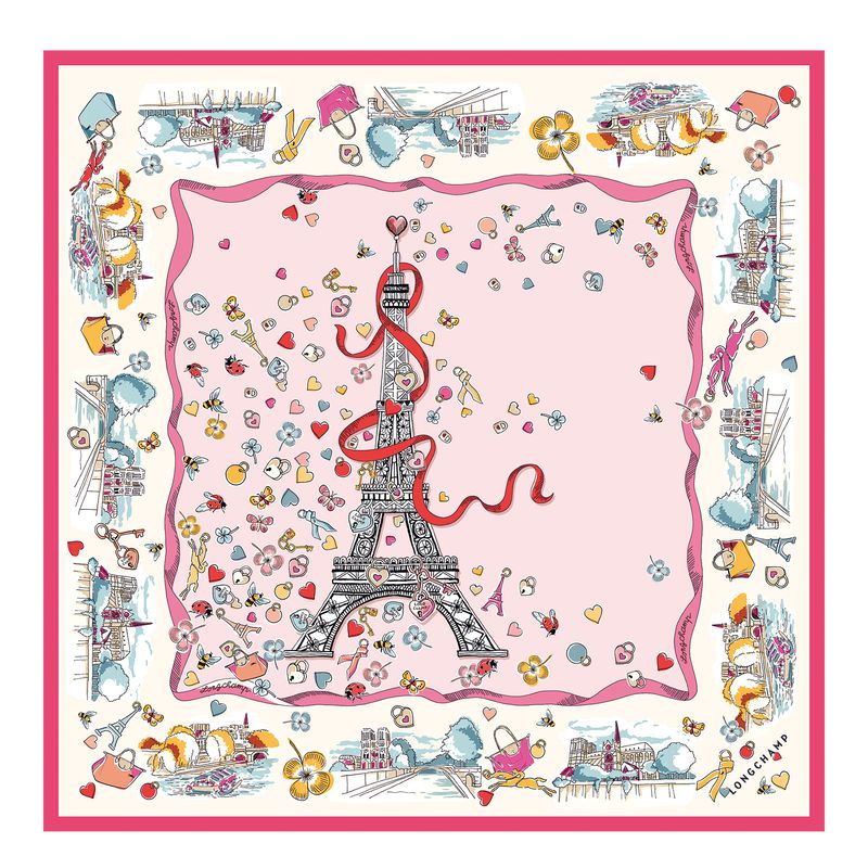 Women Longchamp Equestrian Tower 50 Scarf Multicolor | Thailand-614BLAUXW