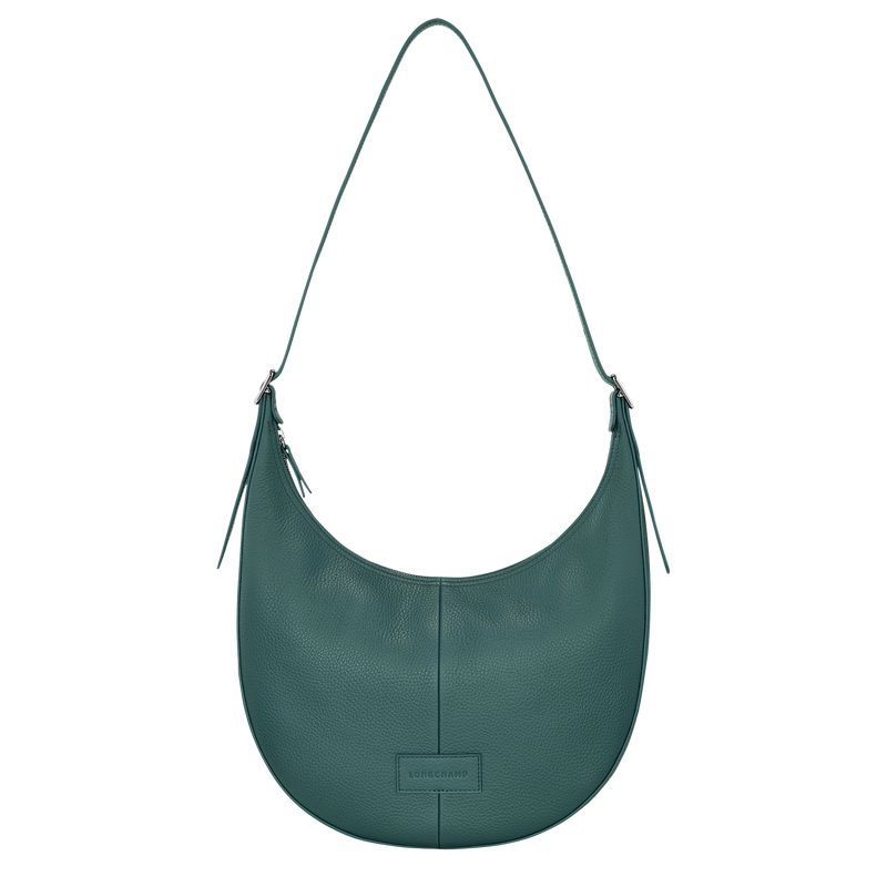 Women Longchamp Essential L Crossbody Bag Blue Green | Thailand-546UKCMNH