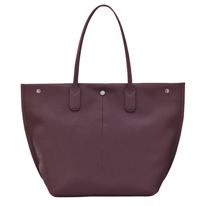 Women Longchamp Essential L Tote Bag Dark Purple | Thailand-705XACTSP