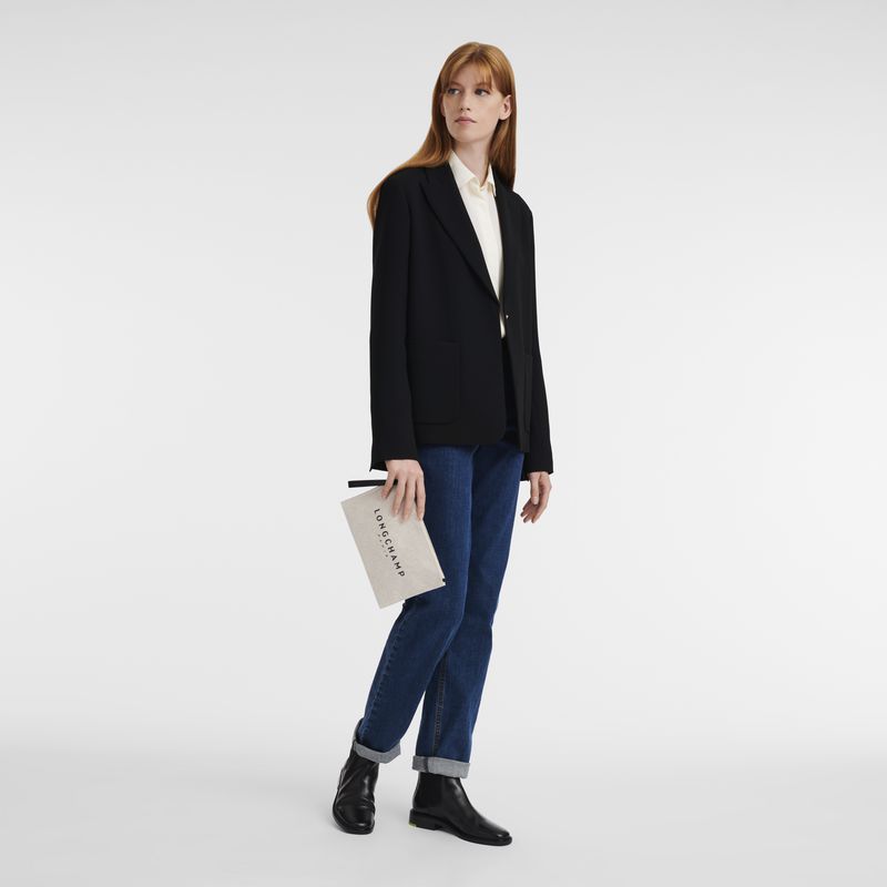 Women Longchamp Essential Pouch Cream | Thailand-258APBXJG