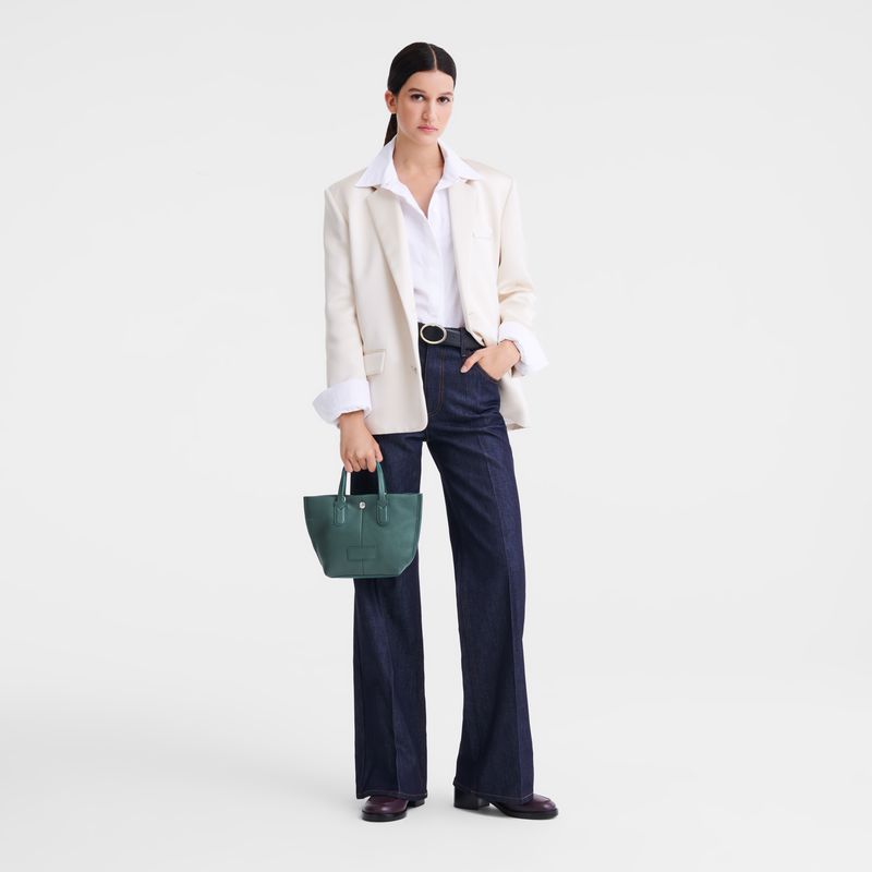Women Longchamp Essential Xs Handbag Blue Green | Thailand-618TUCJDK