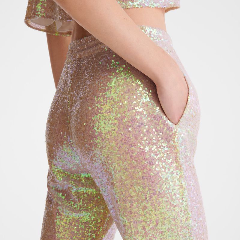 Women Longchamp Glitter Pants Rose | Thailand-581CEWOPA
