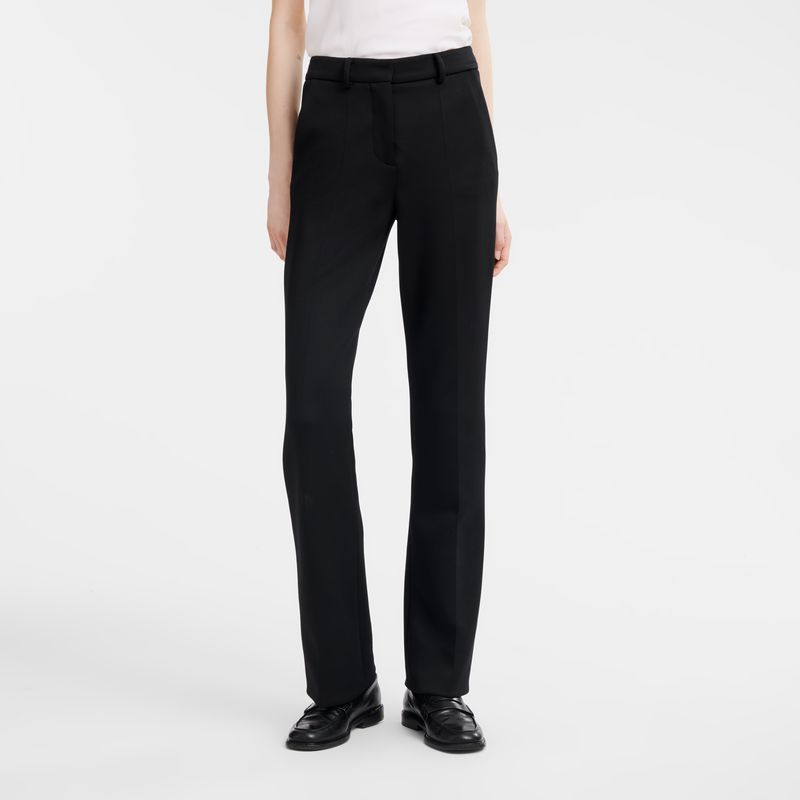 Women Longchamp Jersey Pants Black | Thailand-230JWOHAV