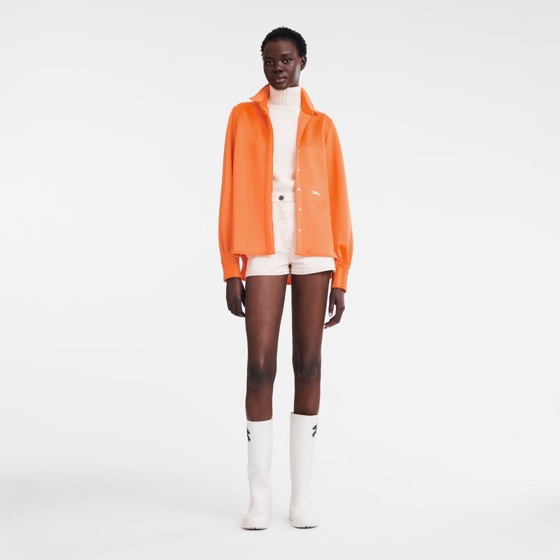 Women Longchamp Jersey Shirts Orange | Thailand-056ZESVFG